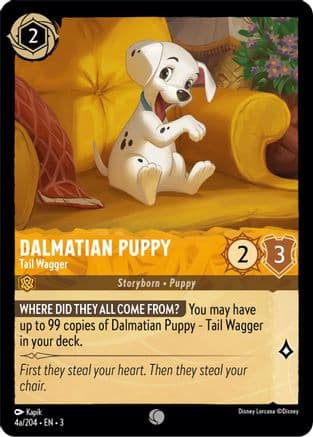 Dalmatian Puppy - Tail Wagger (4a) (4a/204) [Into the Inklands] Cold Foil