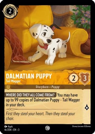 Dalmatian Puppy - Tail Wagger (4c) (4c/204) [Into the Inklands] Cold Foil