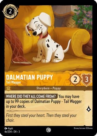 Dalmatian Puppy - Tail Wagger (4e) (4e/204) [Into the Inklands] Cold Foil
