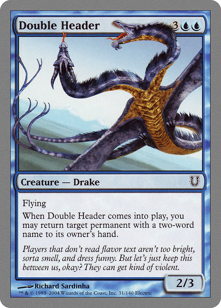 Double Header [Unhinged] Foil