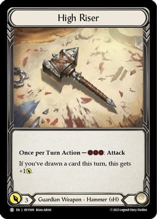 High Riser // Cintari Saber (HVY049) - Heavy Hitters Cold Foil
