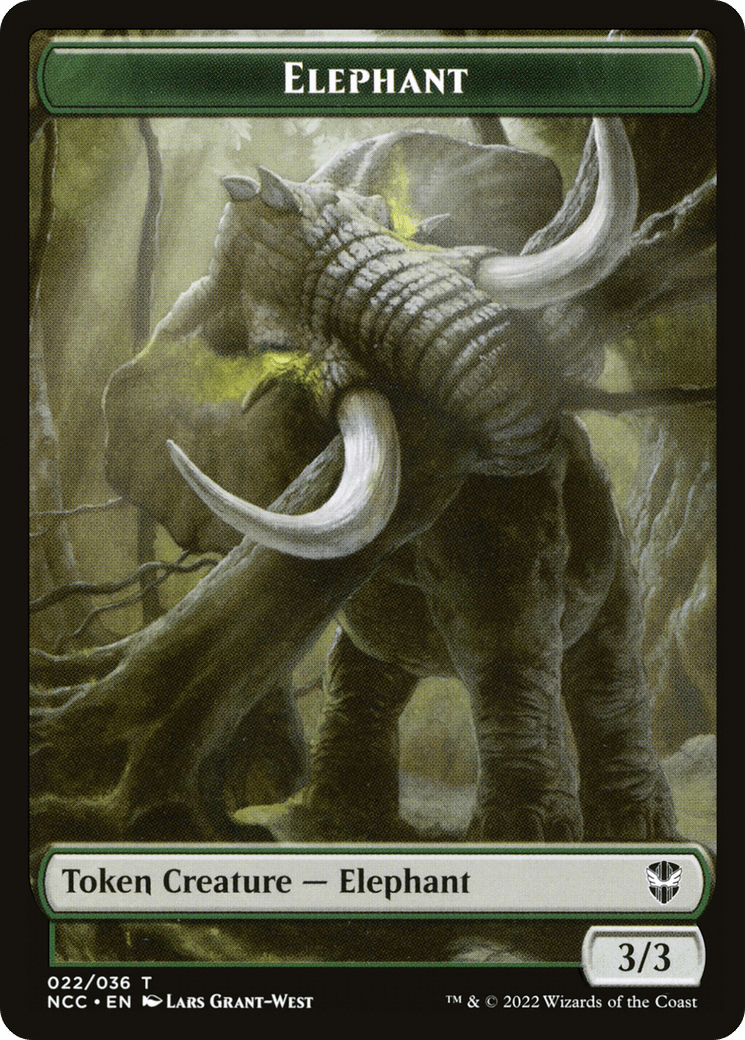 Elephant (TNCC-022) - New Capenna Commander Tokens Foil