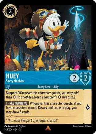 Huey - Savvy Nephew (145/204) [Into the Inklands] Cold Foil