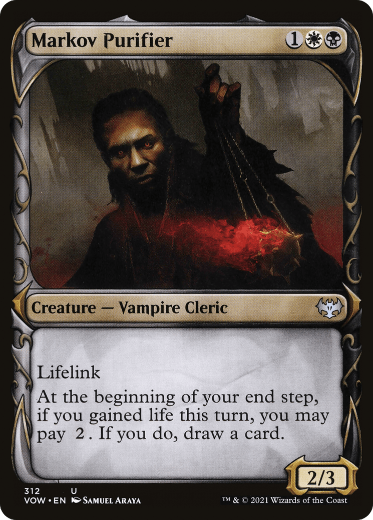 Markov Purifier (Showcase Fang Frame) [Innistrad: Crimson Vow] Foil