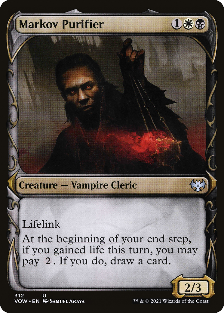 Markov Purifier (Showcase Fang Frame) [Innistrad: Crimson Vow] Foil
