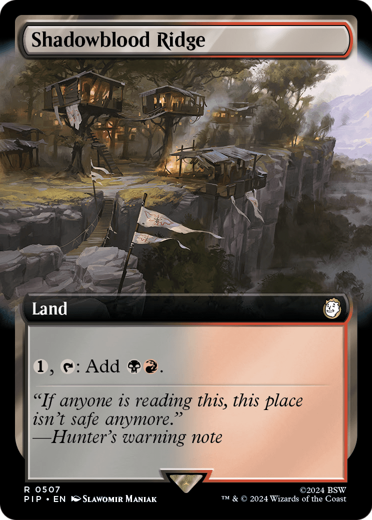 Shadowblood Ridge (Extended Art) [Fallout] Foil