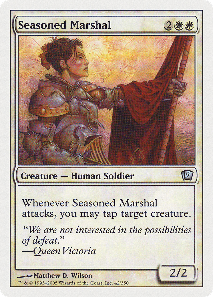 Seasoned Marshal [Ninth Edition] Foil