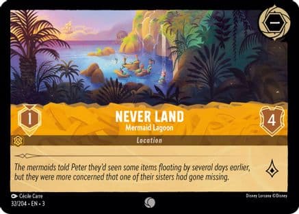 Never Land - Mermaid Lagoon (32/204) [Into the Inklands] Cold Foil