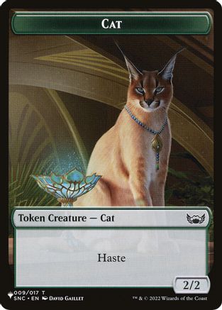 Cat (009) // Dog Double-Sided Token |  (9 // 10) [The List Reprints]