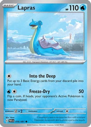 Lapras 016- SV Paldean Fates