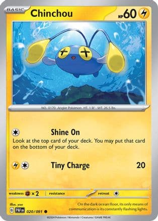 Chinchou 020- SV Paldean Fates