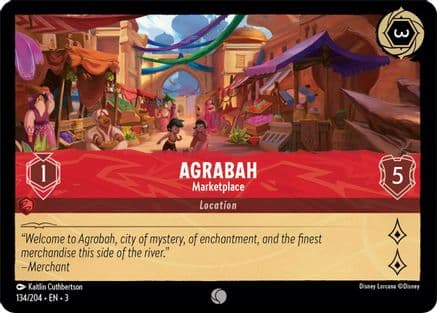 Agrabah - Marketplace (134/204) [Into the Inklands] Cold Foil