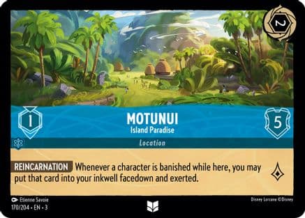 Motunui - Island Paradise (170/204) [Into the Inklands] Cold Foil