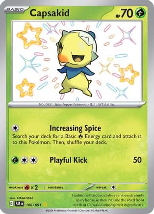 Capsakid 106- SV Paldean Fates Holofoil