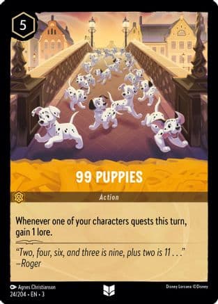 99 Puppies (24/204) [Into the Inklands] Cold Foil
