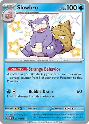 Slowbro 117- SV Paldean Fates Holofoil