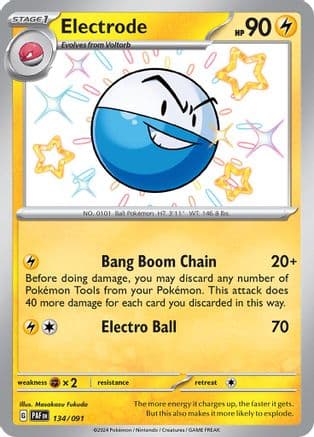 Electrode 134- SV Paldean Fates Holofoil