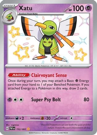 Xatu 152/091 - SV Paldean Fates Holofoil