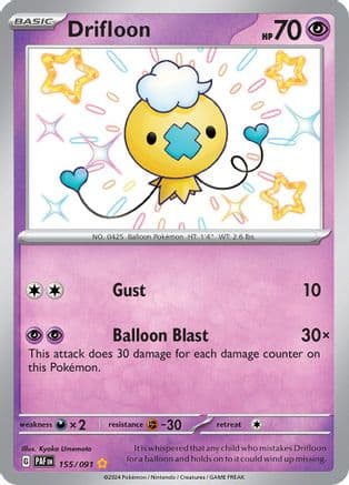 Drifloon 155- SV Paldean Fates Holofoil