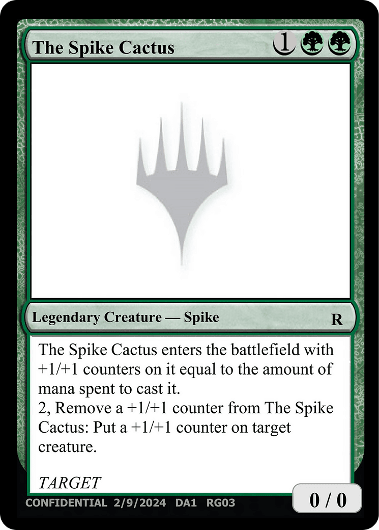 The Spike Cactus (DA1-RG03E) - Unknown Event