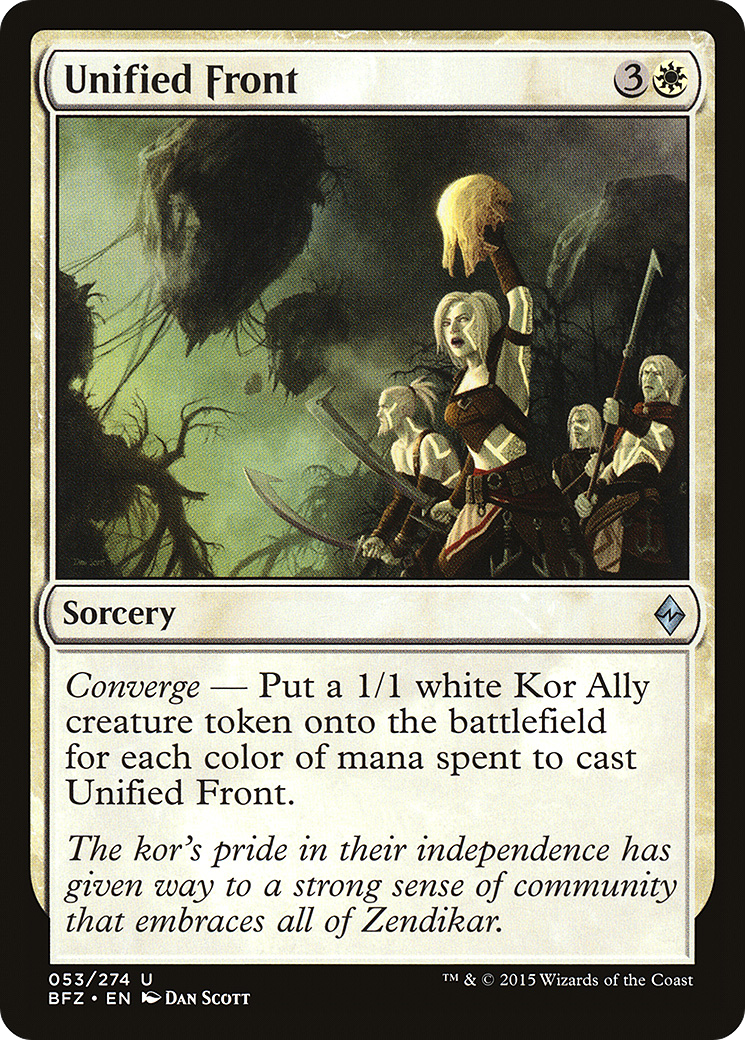 Unified Front [Battle for Zendikar] Foil