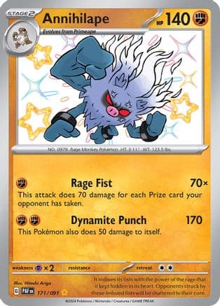 Annihilape 171/091 - SV Paldean Fates Holofoil
