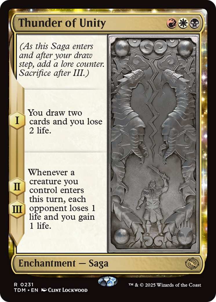 Thunder of Unity (231) [Promo Pack: Tarkir: Dragonstorm]  Foil