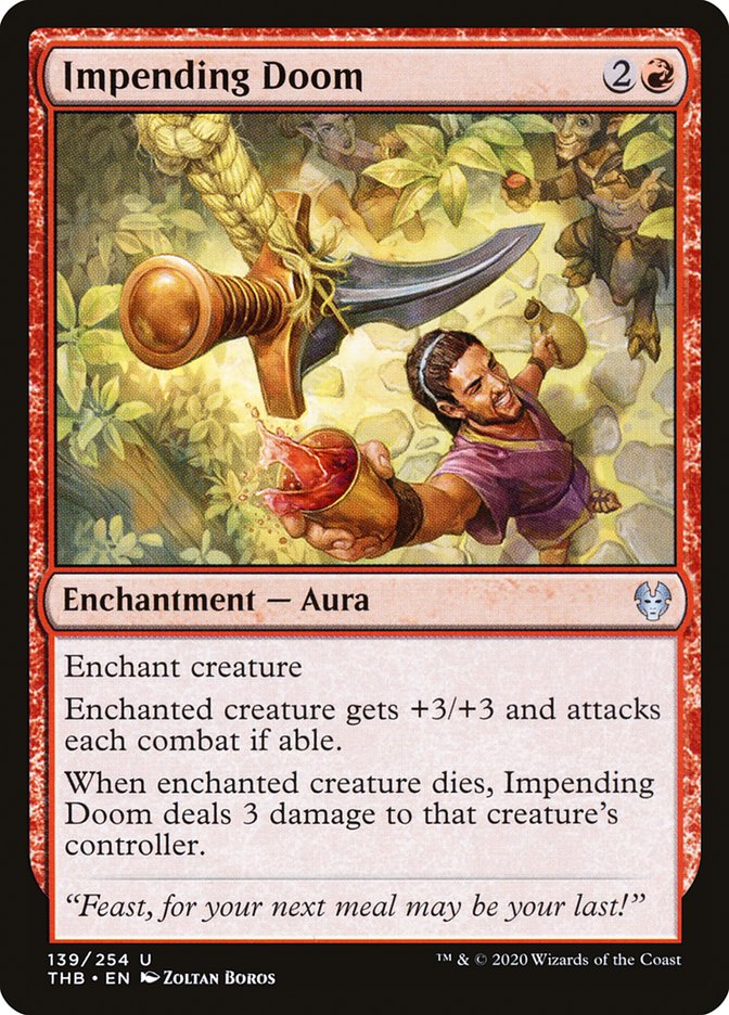 Impending Doom 139/254 (Theros Beyond Death)  - Foil