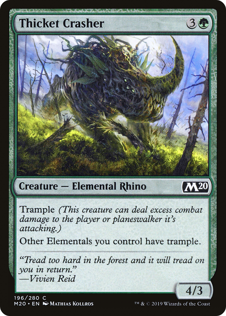 Thicket Crasher [Core Set 2020] Foil