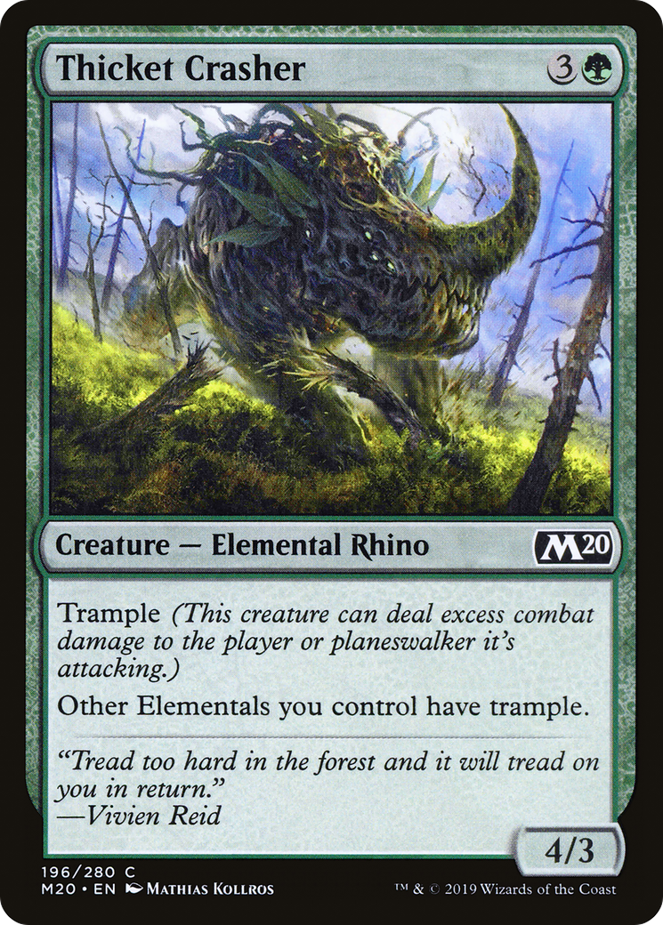Thicket Crasher [Core Set 2020]