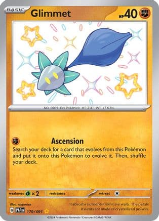 Glimmet 179- SV Paldean Fates Holofoil