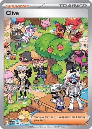 Clive 236/091  - Holofoil SV Paldean Fates - Special Illustration Rare