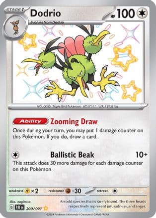 Dodrio 200- SV Paldean Fates Holofoil