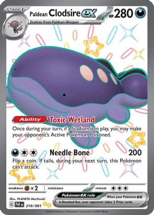 Paldean Clodsire ex 219/091 - SV Paldean Fates Holofoil