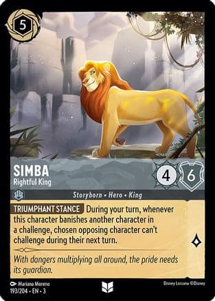 Simba - Rightful King (193/204) [Into the Inklands] Cold Foil