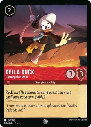 Della Duck - Unstoppable Mom (106/204) [Into the Inklands] Cold Foil
