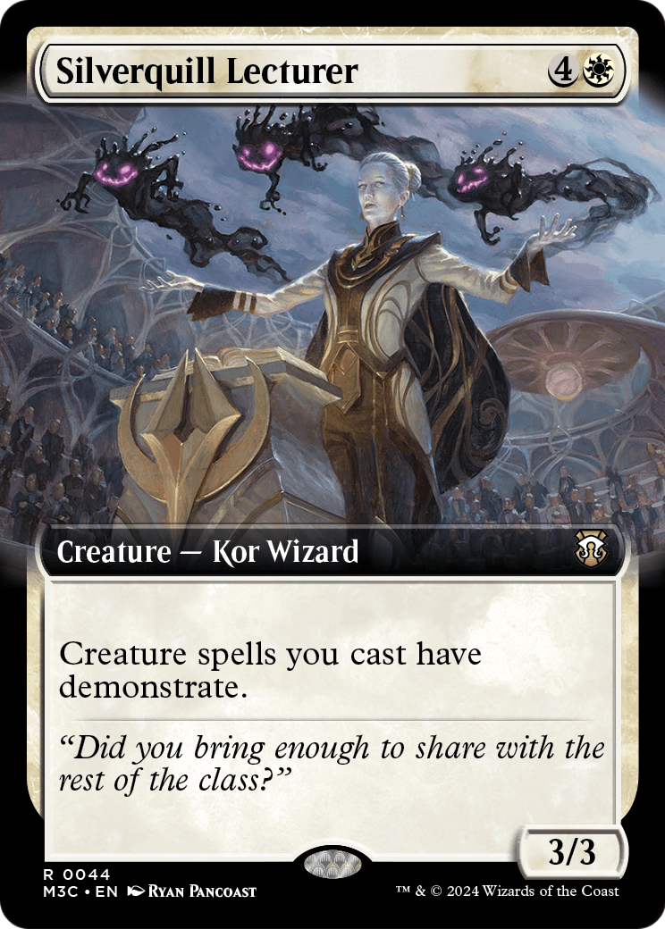 Silverquill Lecturer (Extended Art) [Modern Horizons 3 Commander] Foil