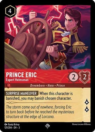 Prince Eric - Expert Helmsman (121/204) [Into the Inklands] Cold Foil
