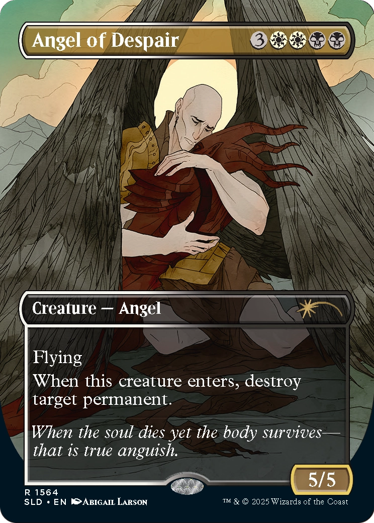 Angel of Despair (1564) [Secret Lair Drop]  (Borderless) Foil