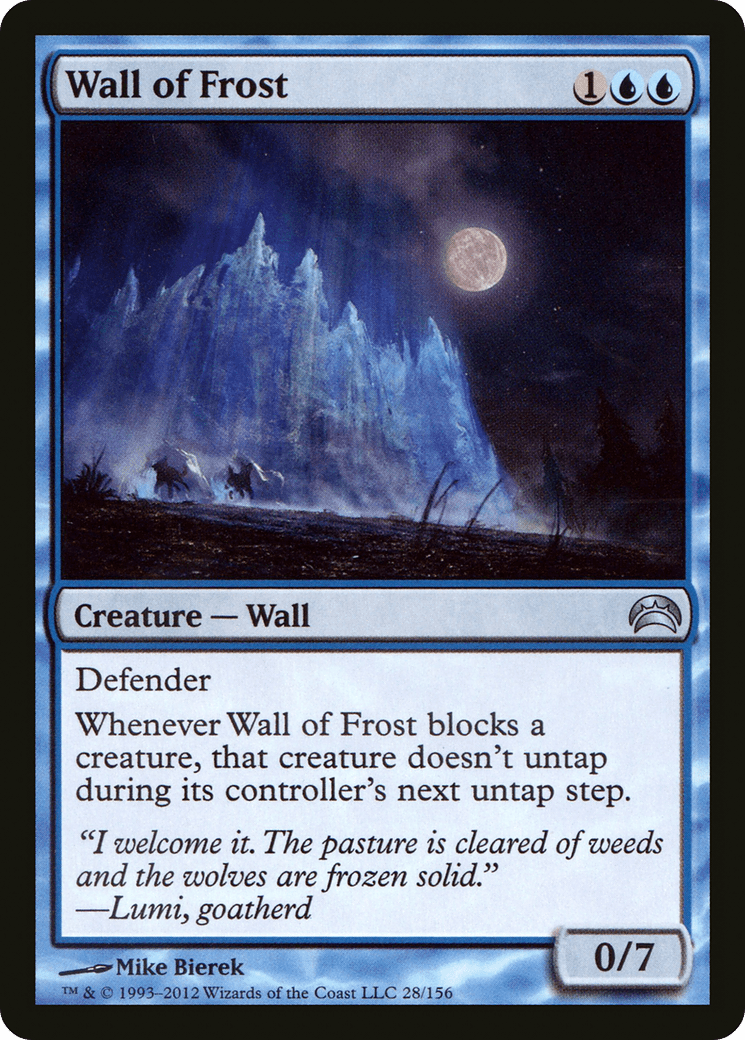 Wall of Frost (028) [Planechase 2012]  Foil