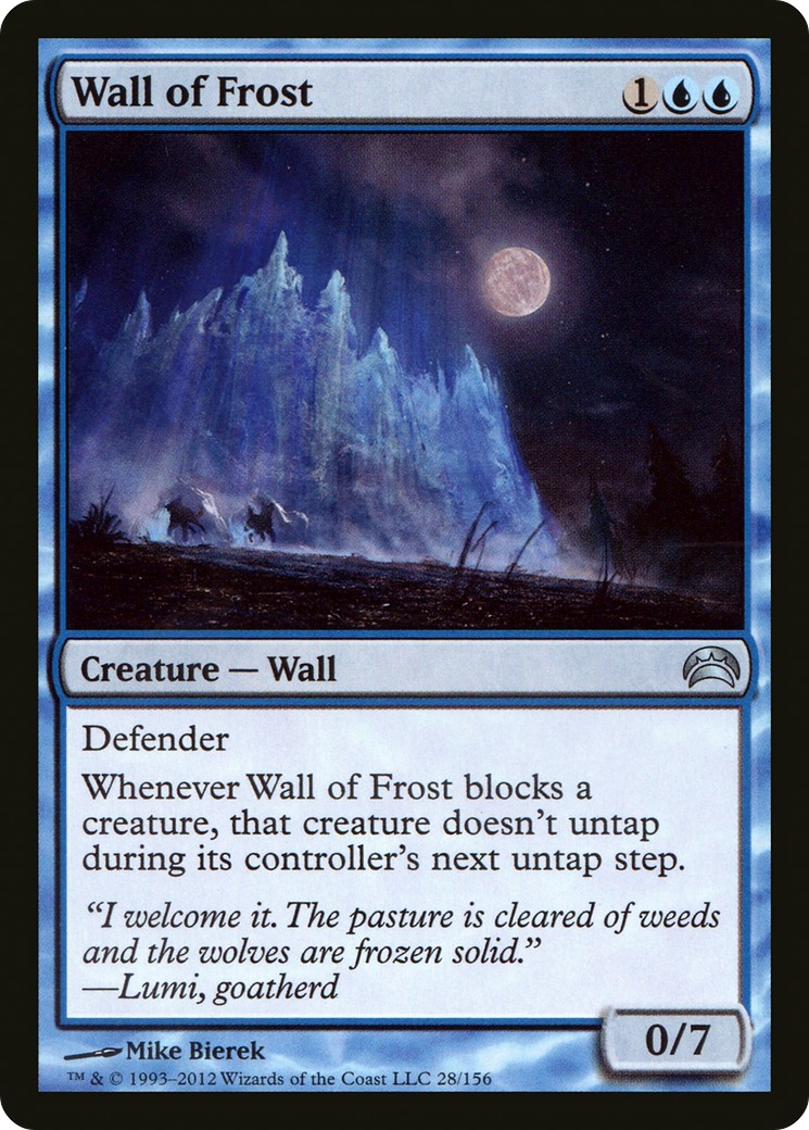 Wall of Frost (028) [Planechase 2012]  Foil