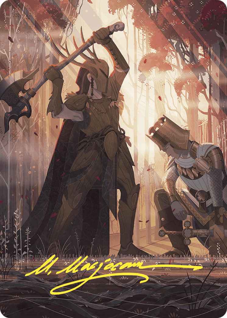 Karmic Justice // Karmic Justice (AWOE-062) - Wilds of Eldraine Art Series (Borderless) Foil