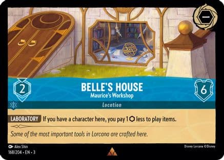 Belle's House - Maurice's Workshop (168/204) [Into the Inklands] Cold Foil