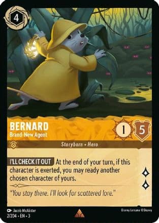 Bernard - Brand-New Agent (2/204) [Into the Inklands] Cold Foil