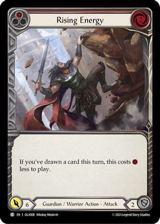 Rising Energy (Red) (OLA008) - Blitz Deck: Heavy Hitters - Olympia