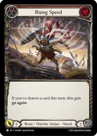 Rising Speed (Red) (OLA009) - Blitz Deck: Heavy Hitters - Olympia