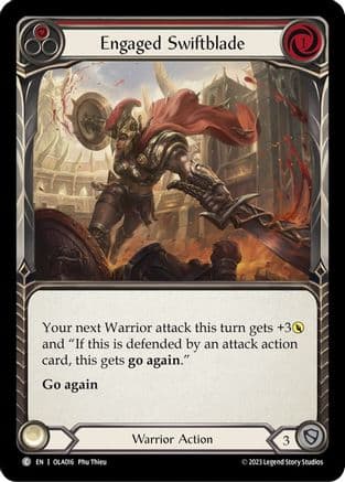 Engaged Swiftblade (Red) (OLA016) - Blitz Deck: Heavy Hitters - Olympia