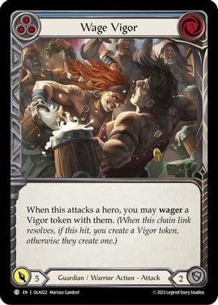 Wage Vigor (Blue) (OLA022) - Blitz Deck: Heavy Hitters - Olympia