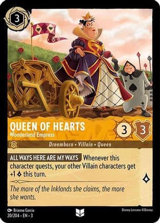 Queen of Hearts - Wonderland Empress (20/204) [Into the Inklands] Cold Foil