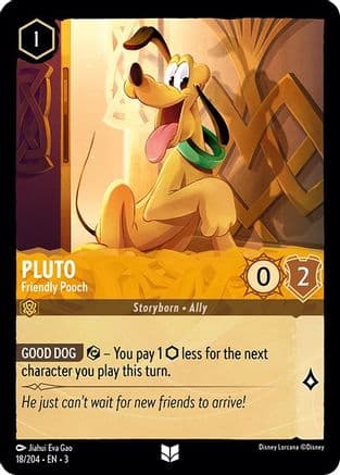 Pluto - Friendly Pooch (18/204) [Into the Inklands] Cold Foil